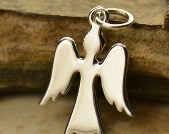 925 Pendentif Argent Ange Gardien Ange