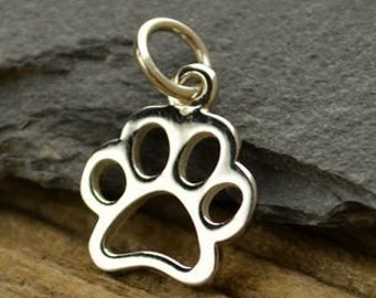 925 Silber Anhänger Pfote Katze Hund Tierpfote