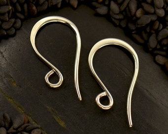 925 sterling silver ear hooks 1 pair