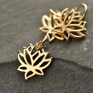 Mini Lotus Bronze Pendant