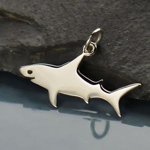 Pendant shark sea fish 925 silver