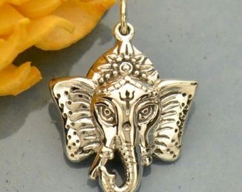 925 silver pendant Ganesha elephant
