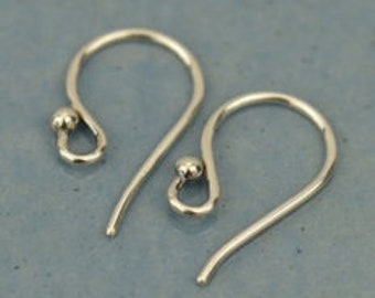 925 Sterling Silver Earhooks 1 pair