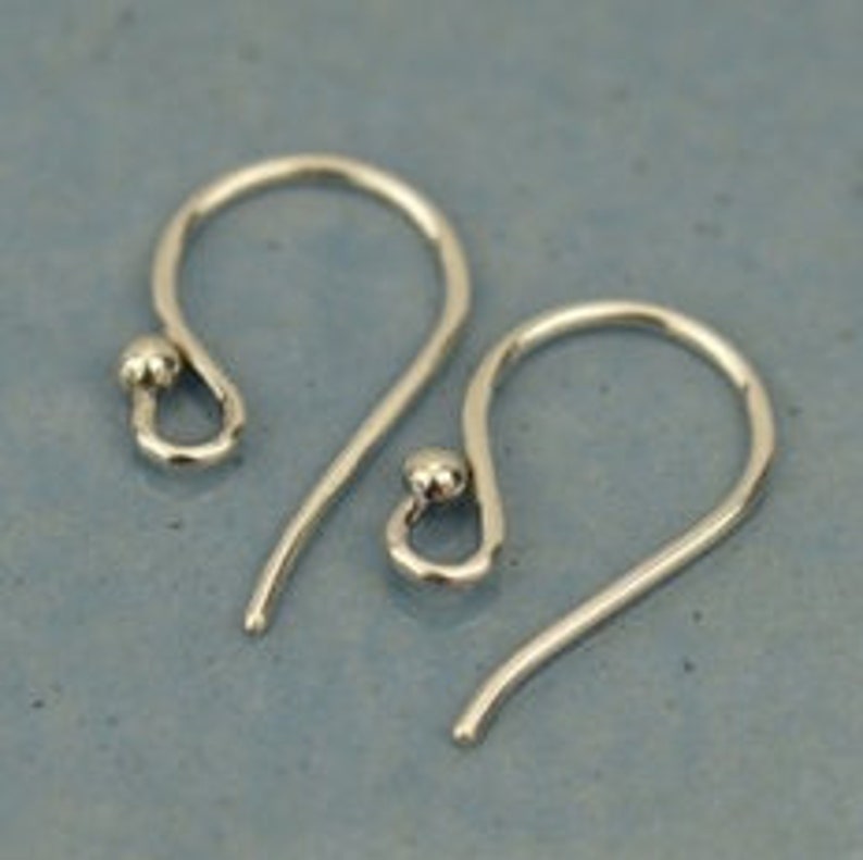 925 Sterling Silver Earhooks 1 pair image 1