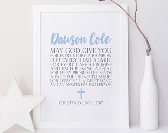 Personalized Baptism Gift. Baby Dedication Gift. Baptism Printable. Baby Girl Baptism. Baby Boy Baptism. Child Dedication. Baby Gift. Prayer