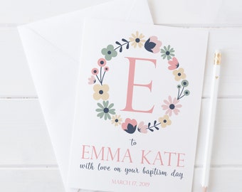 Baptism Card Etsy