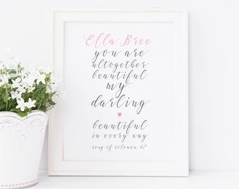 baby girl prints etsy