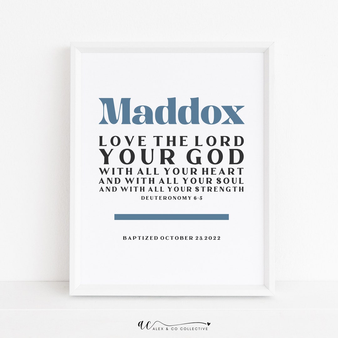 Baptism Printable Personalized Baptism Gift Baby Baptism - Etsy