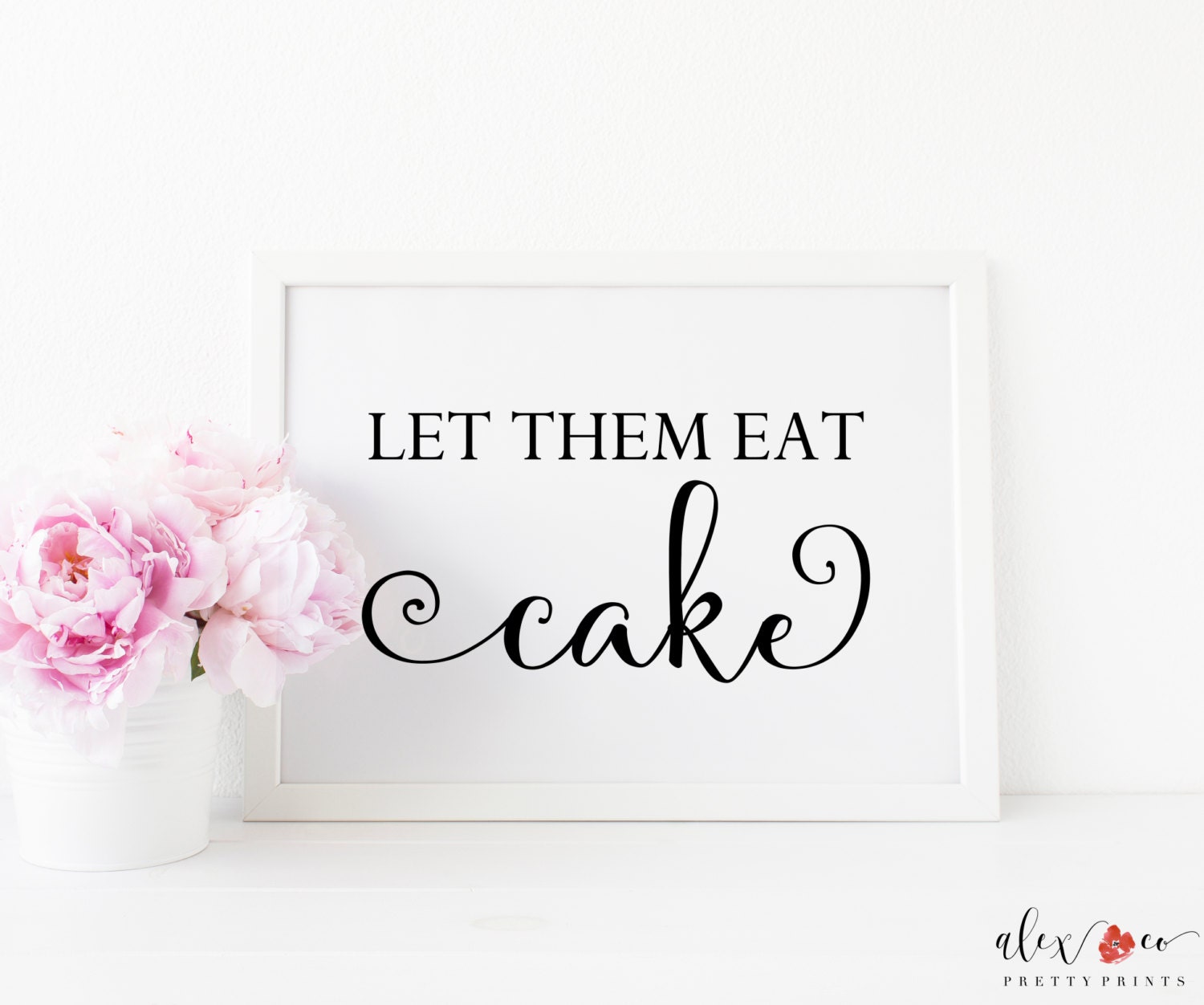 Cake Table Sign. Let Them Eat Cake Sign. Wedding Cake Sign. Etsy