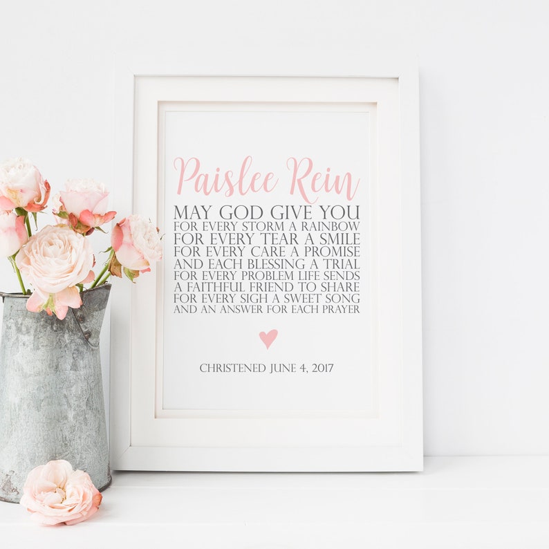 Personalized Baptism Gift. Baptism Gift Ideas. Baby Girl Etsy