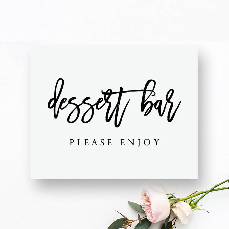 Printable Dessert Bar Sign. Dessert Bar Printable. Dessert Bar Etsy