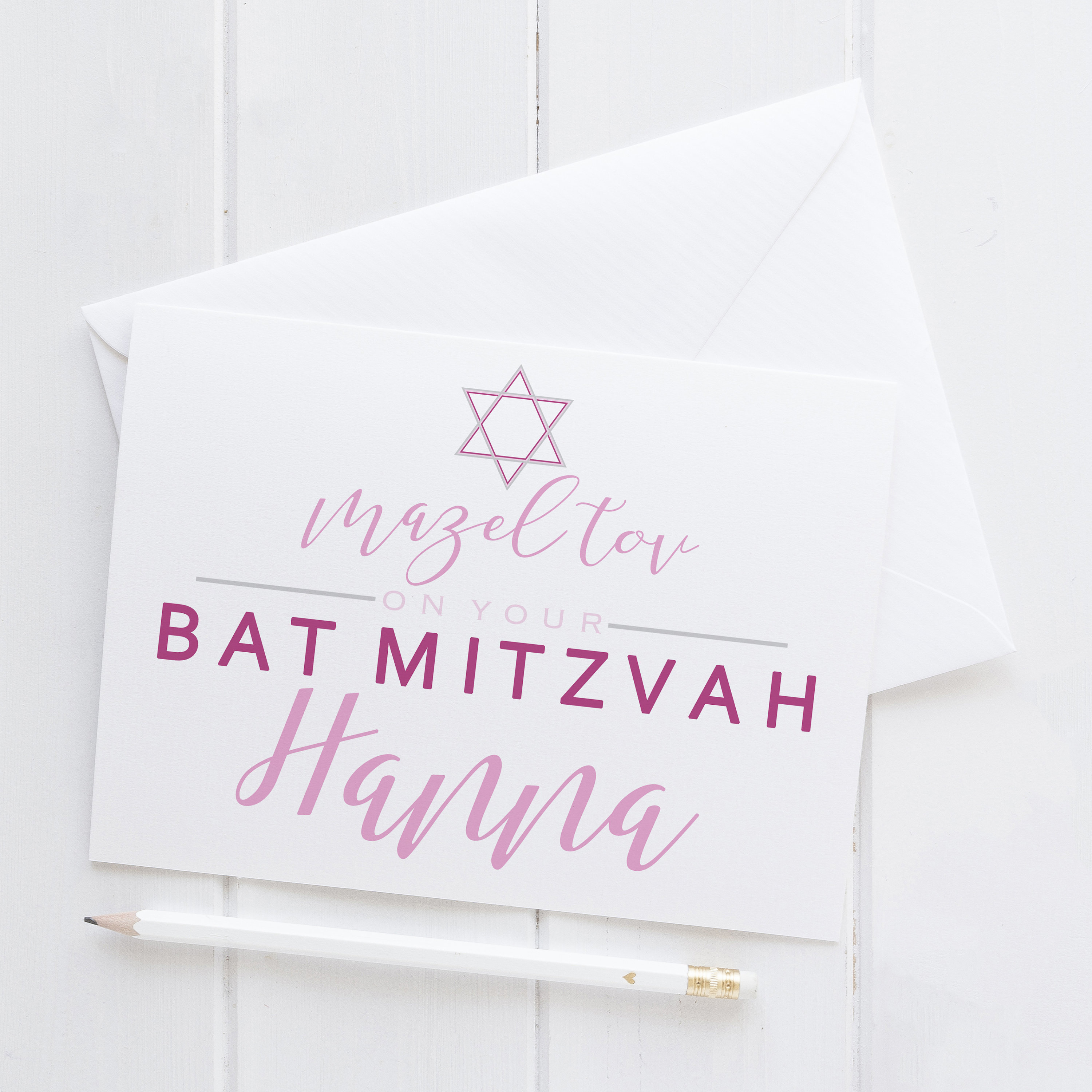 Bat Mitzvah Card. Card for Bat Mitzvah. Jewish Cards. Etsy Ireland