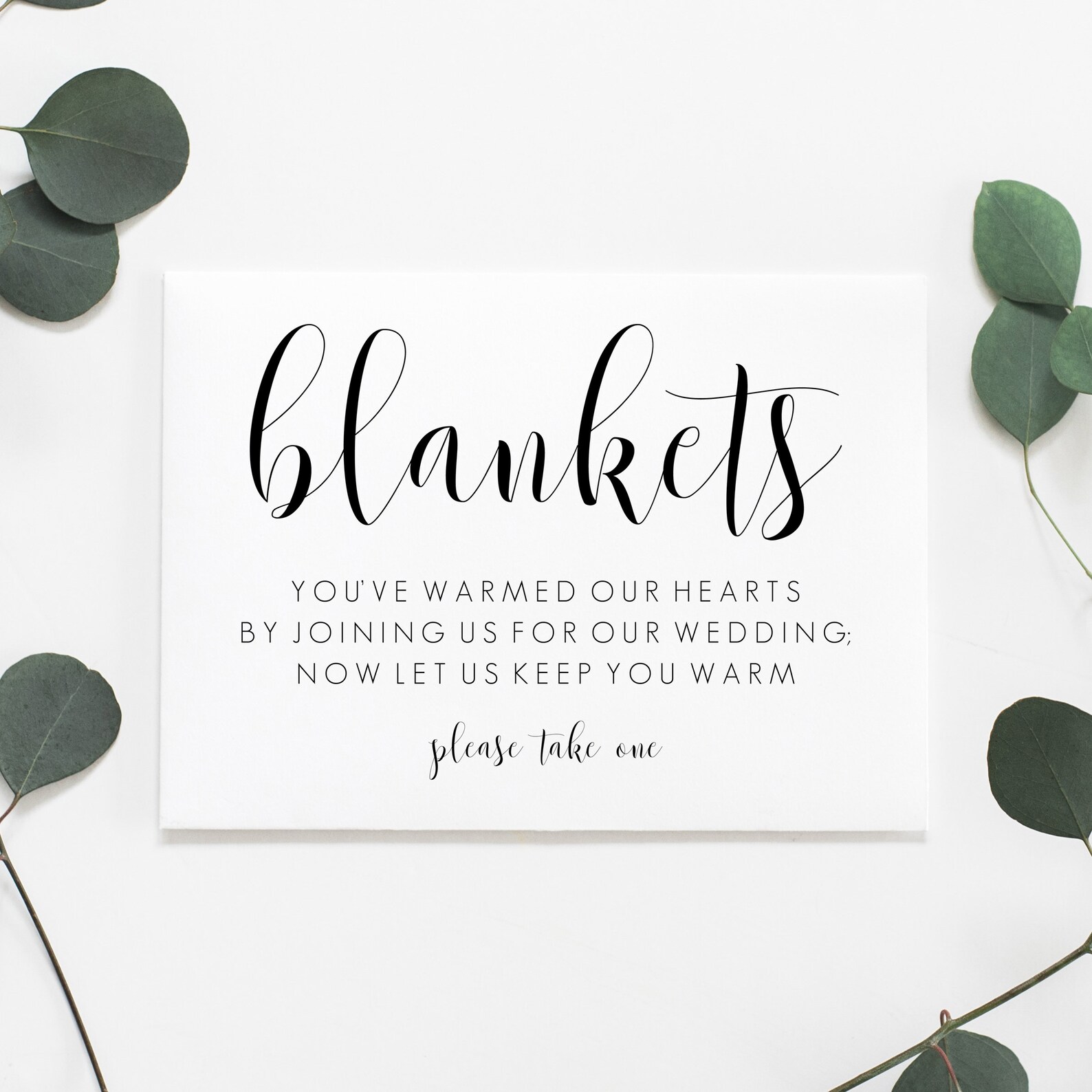 Wedding Blanket Sign Printable. Wedding Blanket Favors. Etsy