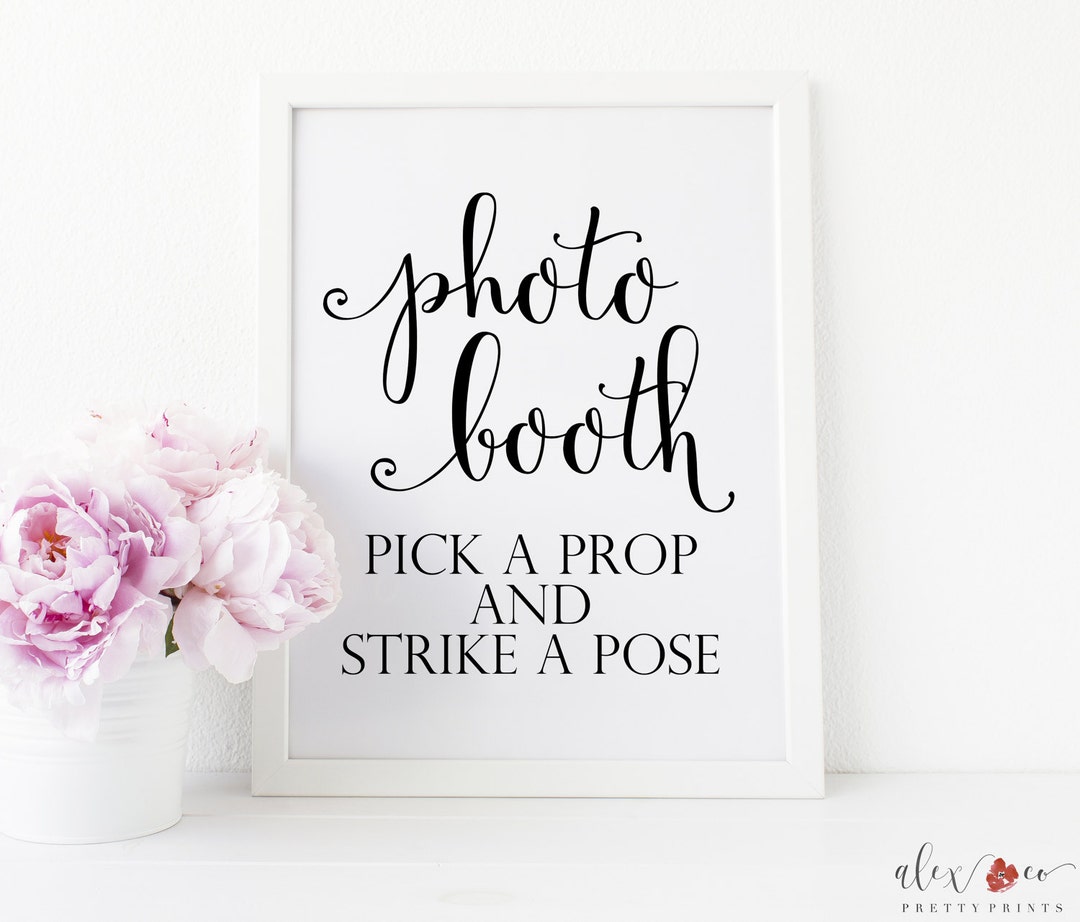 Photo Booth Printable. Photo Booth Sign. Wedding Photo Booth. - Etsy