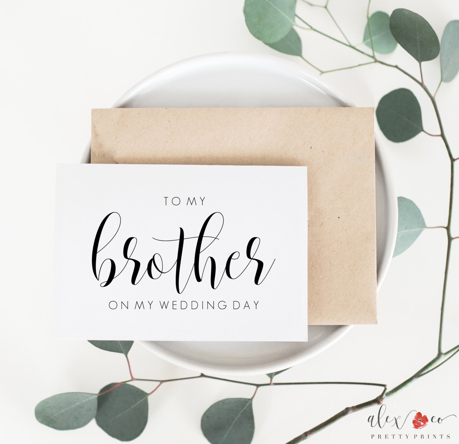 Brother Wedding Card. Brother Card. to My Brother Card. Etsy