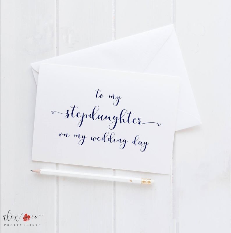 Stepdaughter Of The Bride. Stepdaughter Wedding Card Stepdaughter Card To My Stepdaughter Card Wedding Card For Stepdaughter