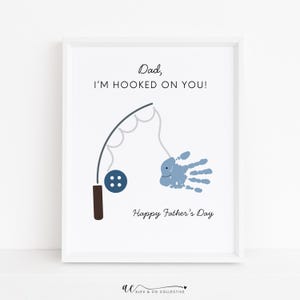 Fathers Day Handprint Printable, DIY Craft Gift for Dad, Gift for Dad, Fathers Day Printable, Digital Download, Fathers Day Craft