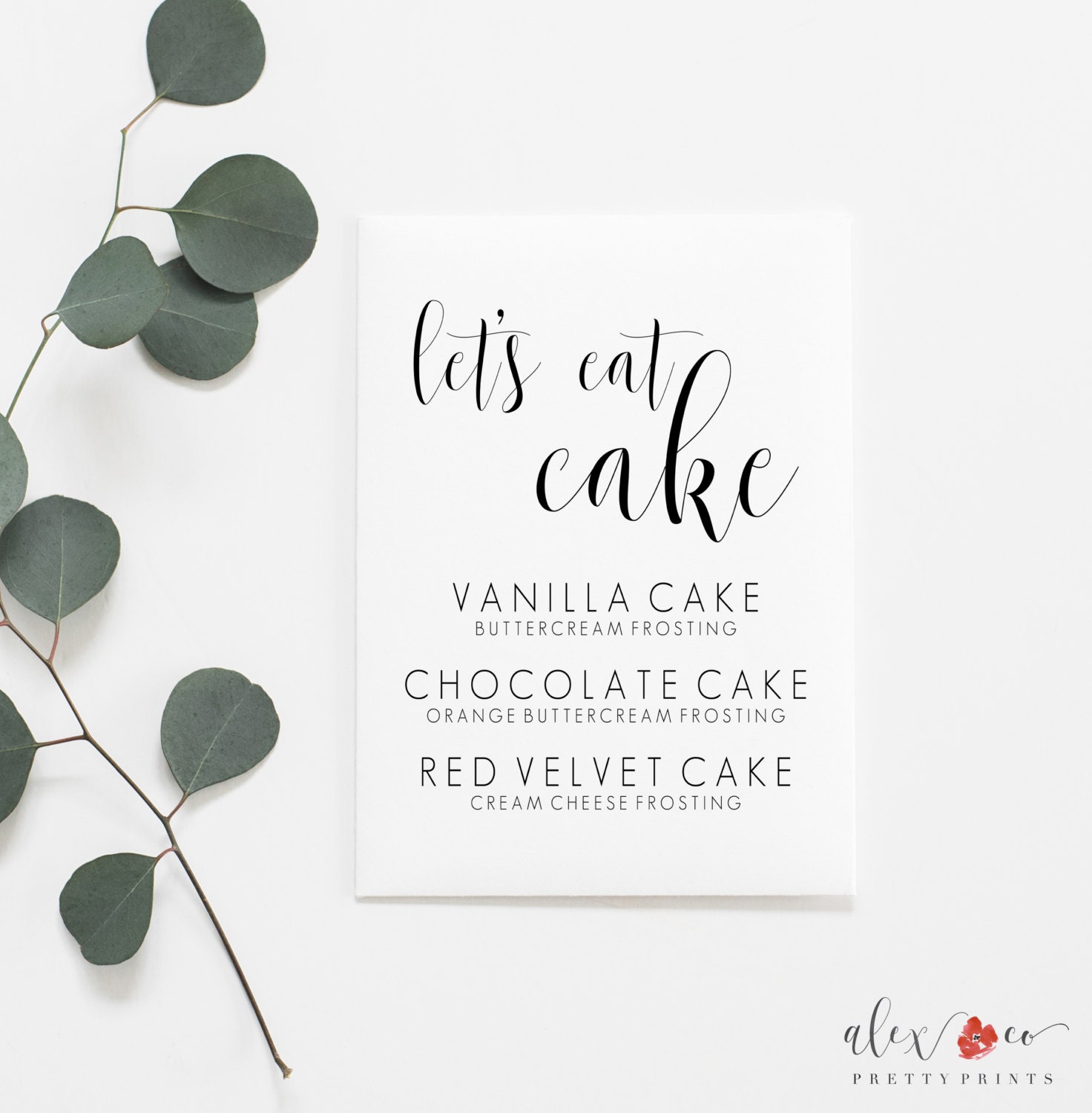 Lets Eat Cake Printable. Lets Eat Cake Sign. Wedding Cake - Etsy Sweden