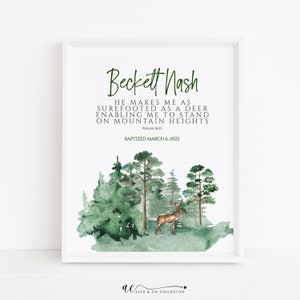 Baptism Printable, Baptism Boy Gift, Boy Baptism Gift, Baptism Print, Bible Verse Baptism Gift, Gift For Baptism, Baby Dedication Gift