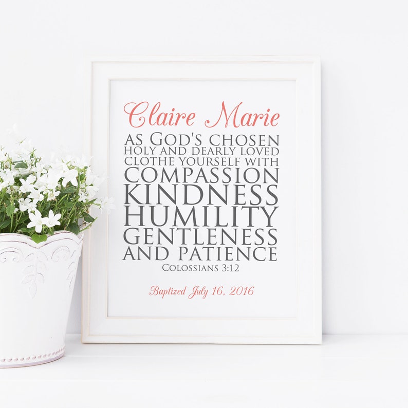 dedication gift for baby girl