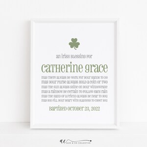 Printable Irish Baptism Blessing, Irish Baptism Gift Girl, Irish Baptism Blessing, Irish Christening Gift, Dedication Gift for Girl