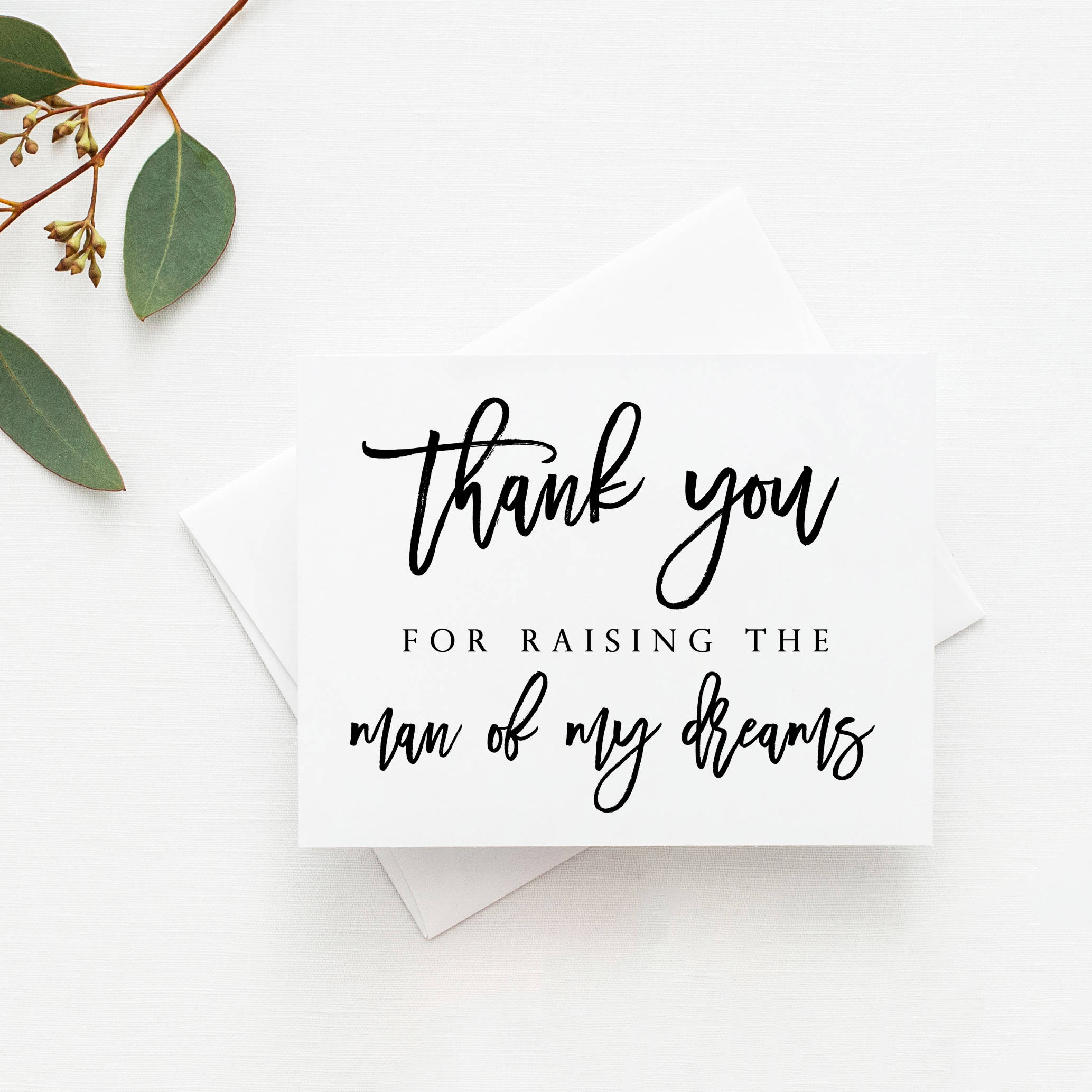 Thank You for Raising the Man of My Dreams Card. Parents in - Etsy