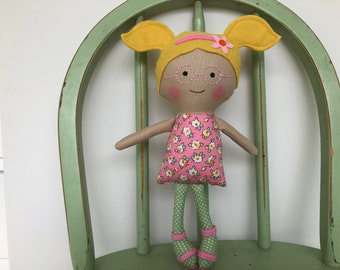 Special Needs Handmade rag doll, AFO Brace Shoes, leg braces, perfect for imaginative play!