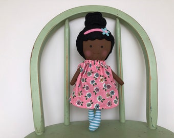 Special Needs Handmade rag doll with G Tube, perfect for imaginative play!