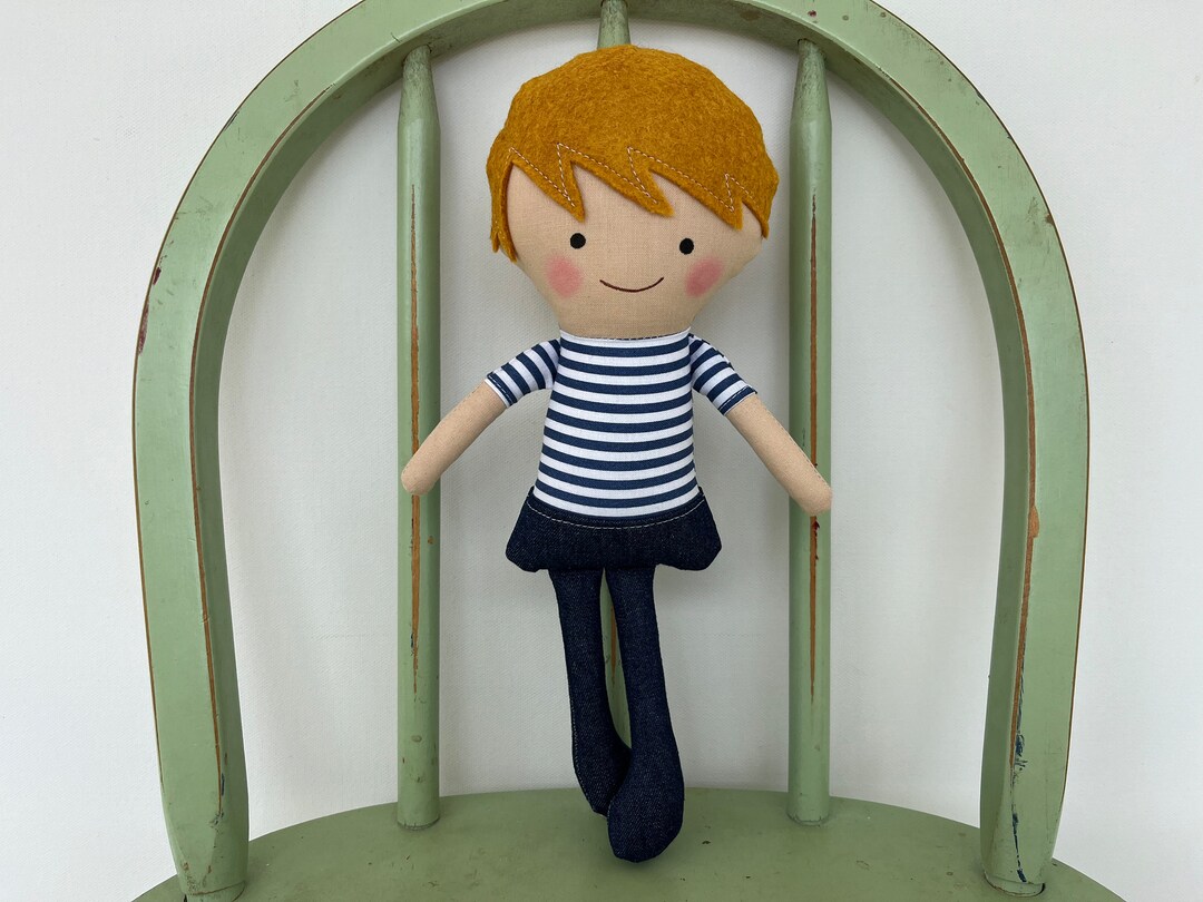 Boy Ragdoll Little Boy, Handmade Rag Doll, Perfect for Imaginative Play - Etsy