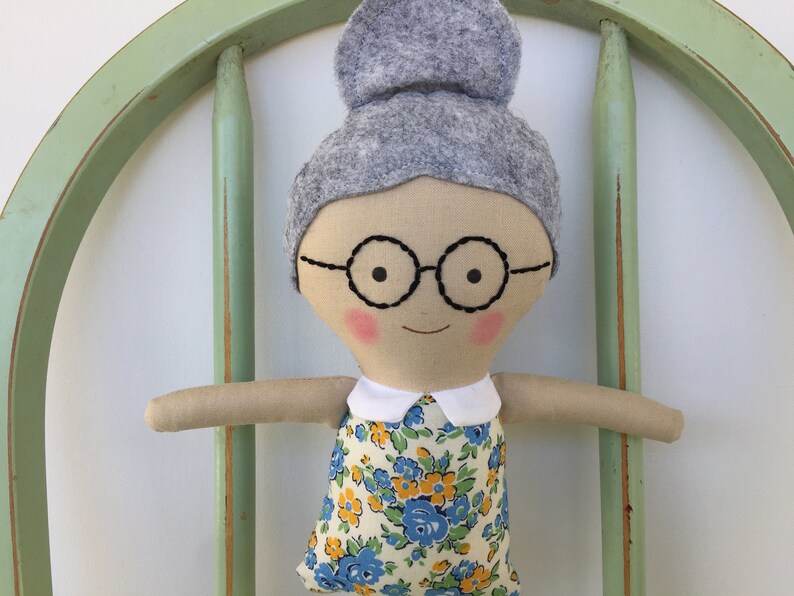 Handmade Grandmother Grandma Rag Doll Perfect Size for Small | Etsy