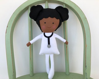 Handmade Doctor, Physician, rag doll, perfect for imaginative play!