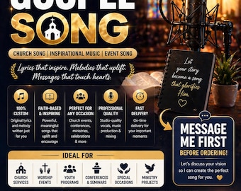 Custom Gospel Song Church Song | Inspirational Music | Event Song