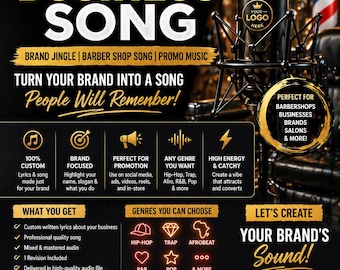 Individueller Business Song Brand Jingle | Barber Shop Lied | Promo-Musik