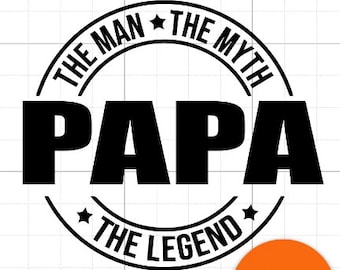 Papa svg, Fathers day svg, Daddy svg, Father day svg, black father svg, grandpa svg, Papa svg - Printable, Cricut & Silhouette cut file