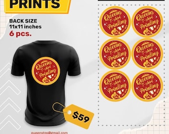 Custom direct to film print voor T-shirt, je ontwerp klaar om te drukken, custom DTF print transfer, direct to film warmteoverdracht voor T-shirt