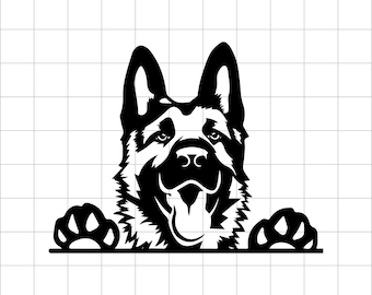 German Shepherd SVG file, Pet Lover, German Shepherd svg Dog Lover,German Shepherd Dog SVG Silhouette, Clipart Vector Cricut Cut