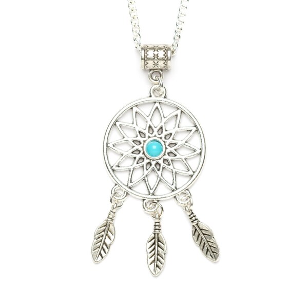 Dream-catcher Necklace | Dream-Catcher Pendant Necklace | Charm Necklace | Dream-Catcher Gift Idea