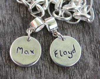 Add a name, personalised jewellery, custom jewellery, initial jewellery, name jewellery, engraving, engraved name