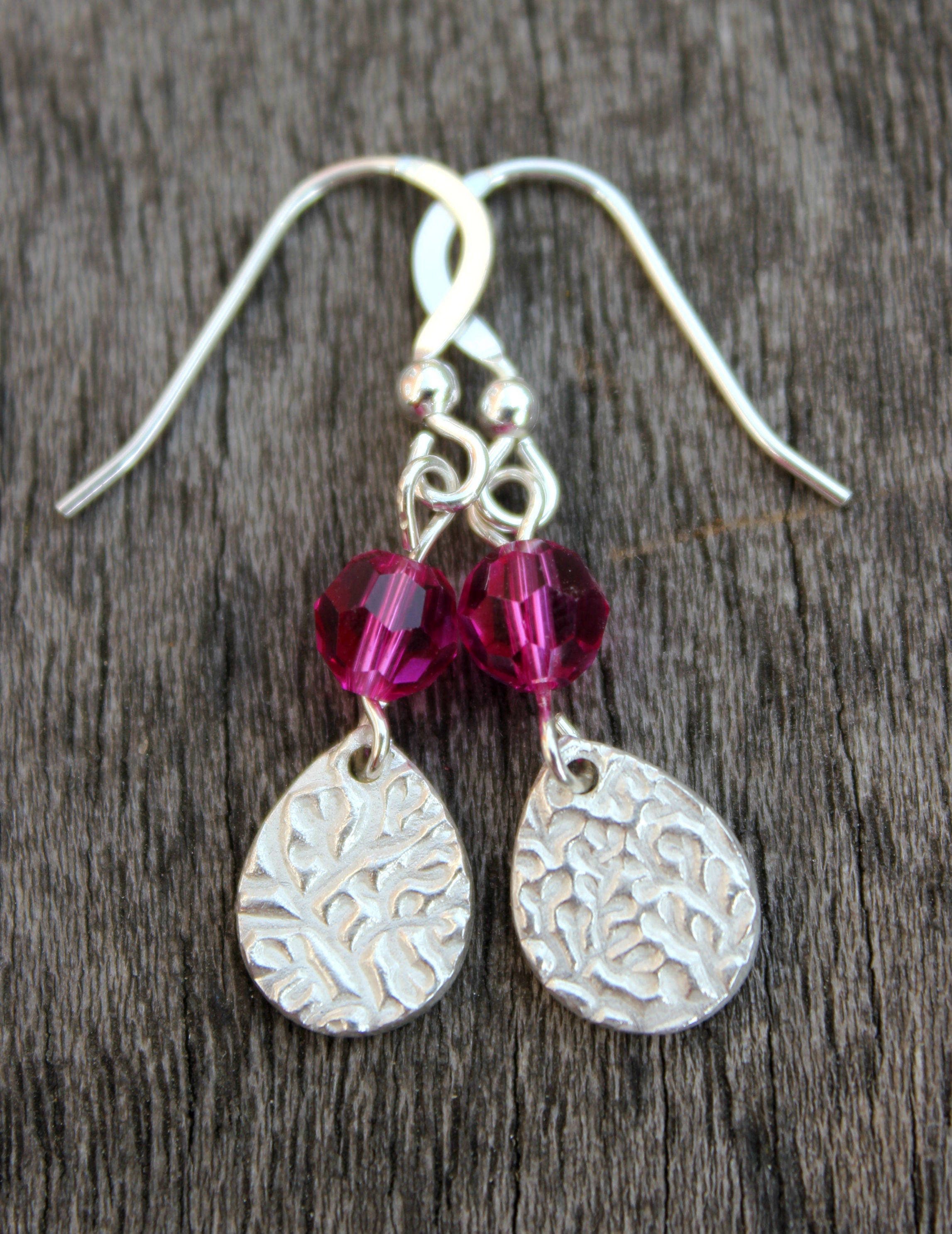 Cerise pink best sale earrings