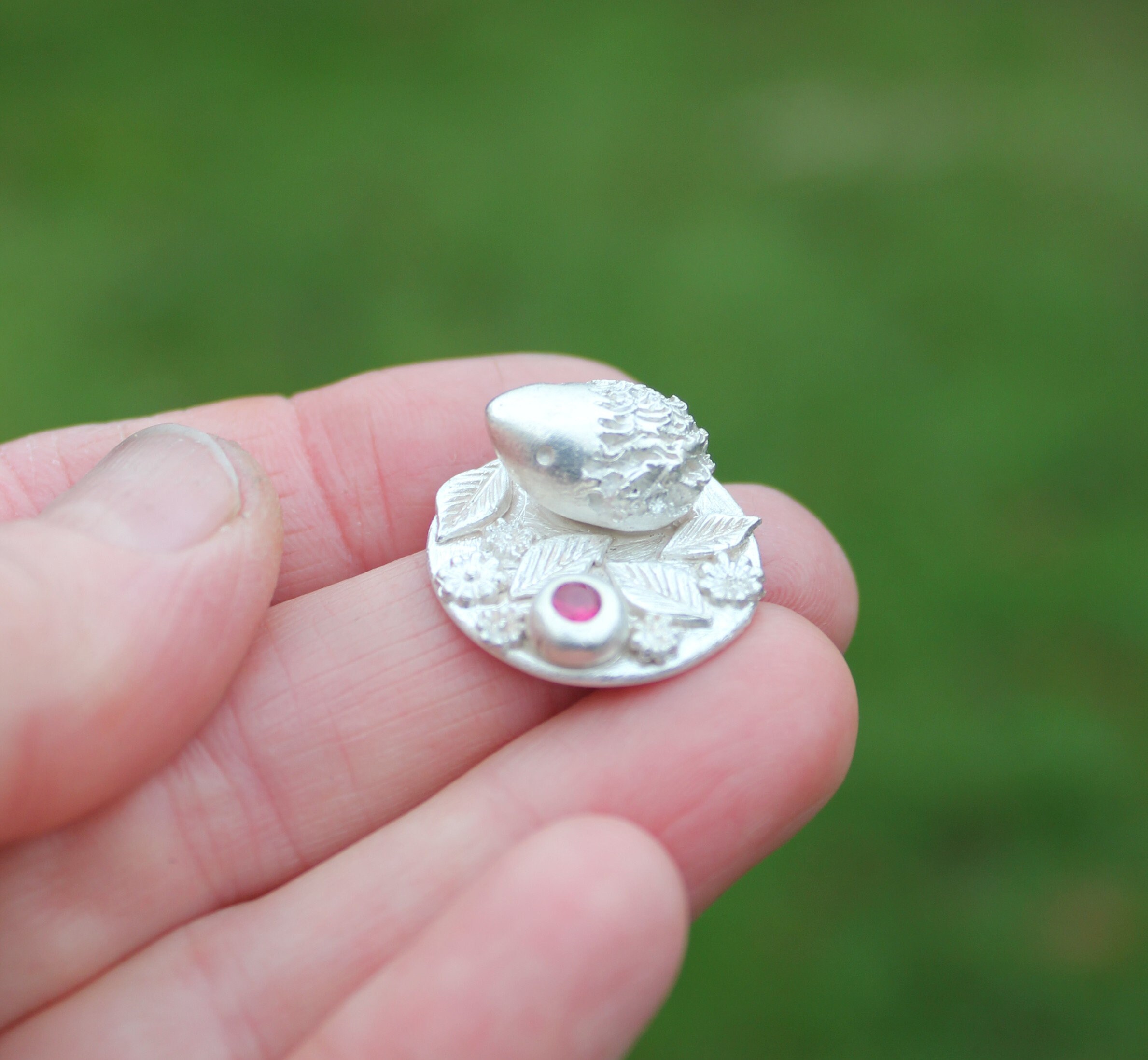 Solid Silver Hedgehog Miniature Micro Animal Hedgehog Tiny - Etsy UK