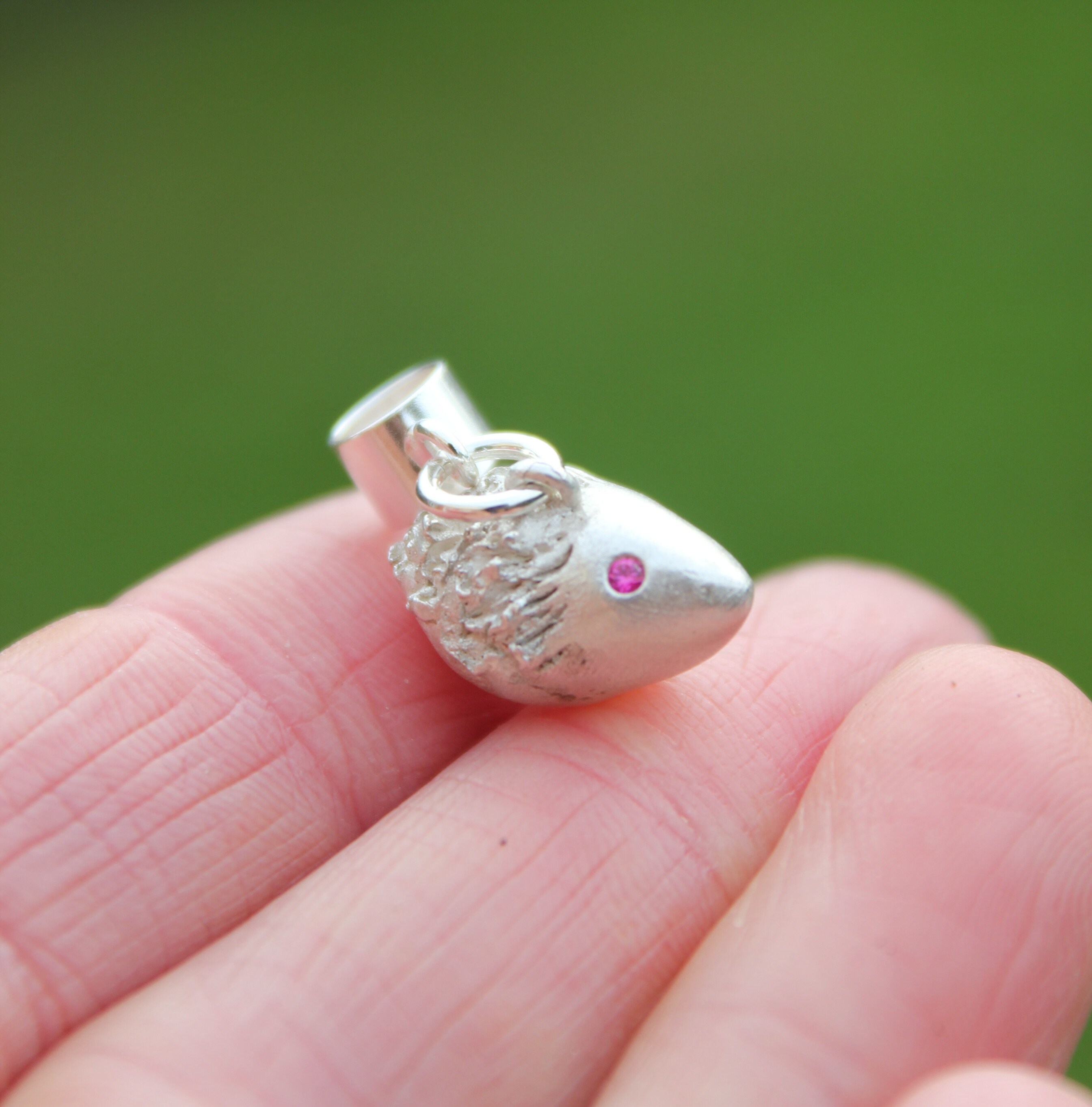 Solid Silver Hedgehog Charm Hedgehog Mom Charm Christening Etsy UK