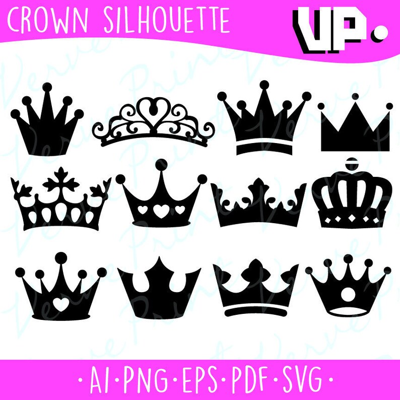 Free Free 90 Silhouette Prince Crown Svg SVG PNG EPS DXF File