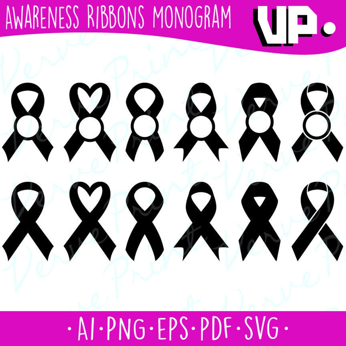 Download Awareness Ribbons Monogram Frames Svg Awareness Ribbons ...