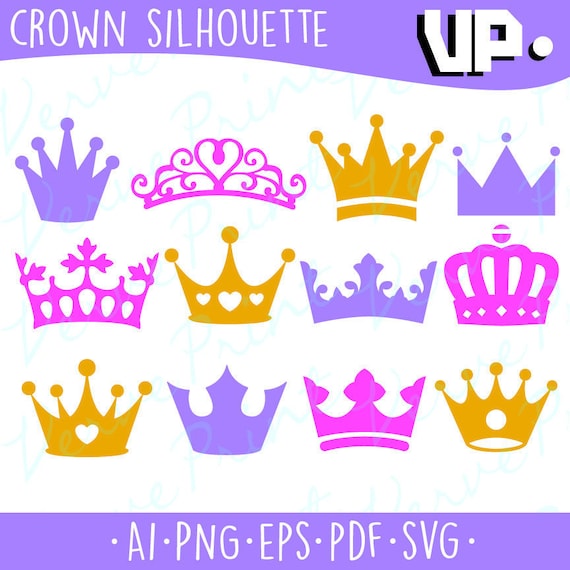 Free Free 176 Silhouette Princess Crown Svg SVG PNG EPS DXF File
