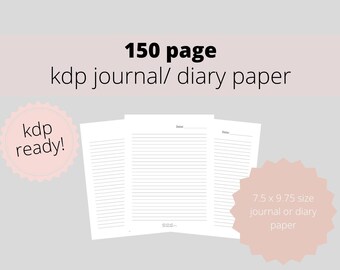 Papel para cuadernos KDP, Interior KDP, Contenido bajo KDP