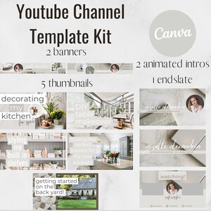 Youtube Channel Kit, Youtube Branding Kit, Youtube Banner, Youtube Animated Intro, Youtube Channel Art, Youtube Thumbnail, Youtube Outro