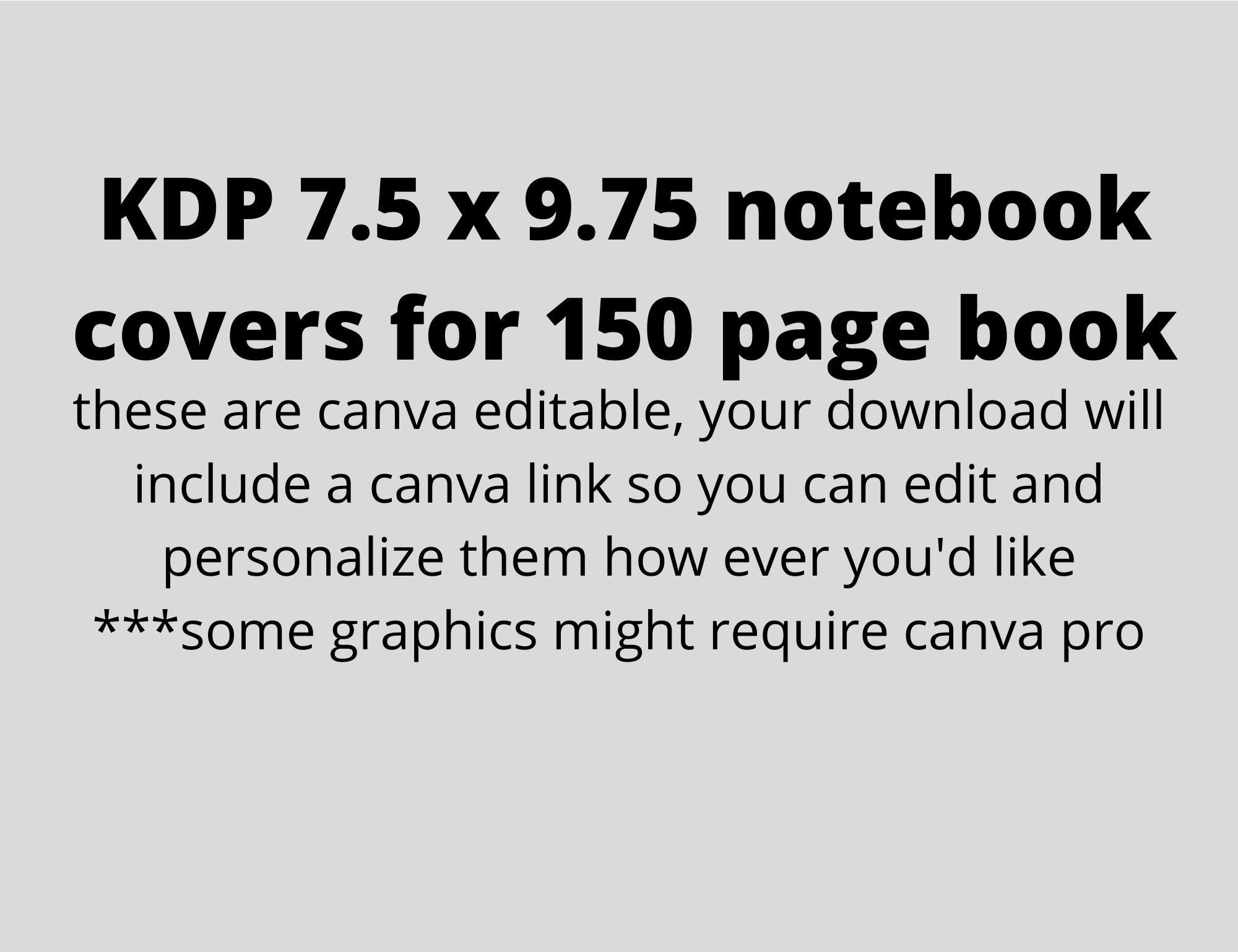 KDP Cover Template Composition Notebook Cover Editable Canva Etsy KDP Cover Template Composition Notebook Cover Editable Canva Etsy