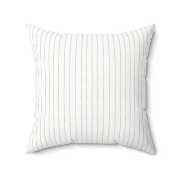 Green White Pillow Etsy
