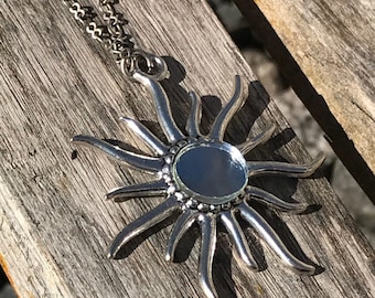 Sunburst Mirror Necklace