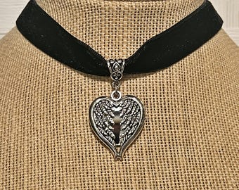 Angel Mirror Choker Necklace